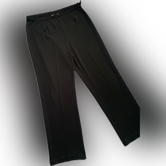 CASLON 2 pairs relaxed fit side zipper black stretch pant, size LARGE. - Picture 3 of 10